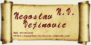 Negoslav Vejinović vizit kartica